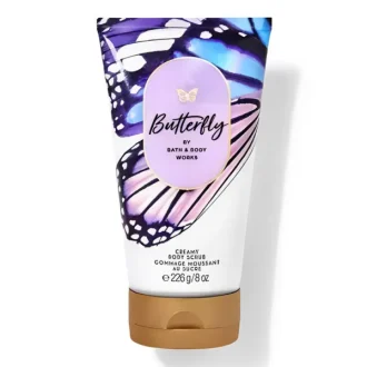 سکراب بدن کرمی Butterfly بث اند بادی ورکز در بسته‌بندی جذاب و رنگارنگ